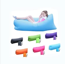 2016 einzigartige 10 s Aufblasbare laybag Schlafsack Freizeit Hängen Liege Air Camping Sofa Strand Nylon Stoff schlafsofa hängematten