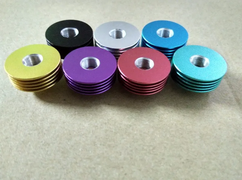 Leiqidudu Newest 22mm aluminium 510 thread heat sink for e cig e cigarette atomizer for RDA Rta RBA atomizer heat sinks