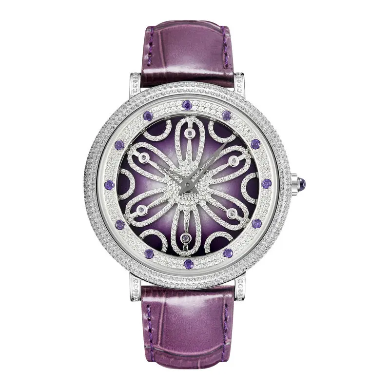 

When The Quartz Rotates, The Flower Is Neutral. The star Is Full Of 5A Cut Zircon. The Large Dial Is For Men And Women.