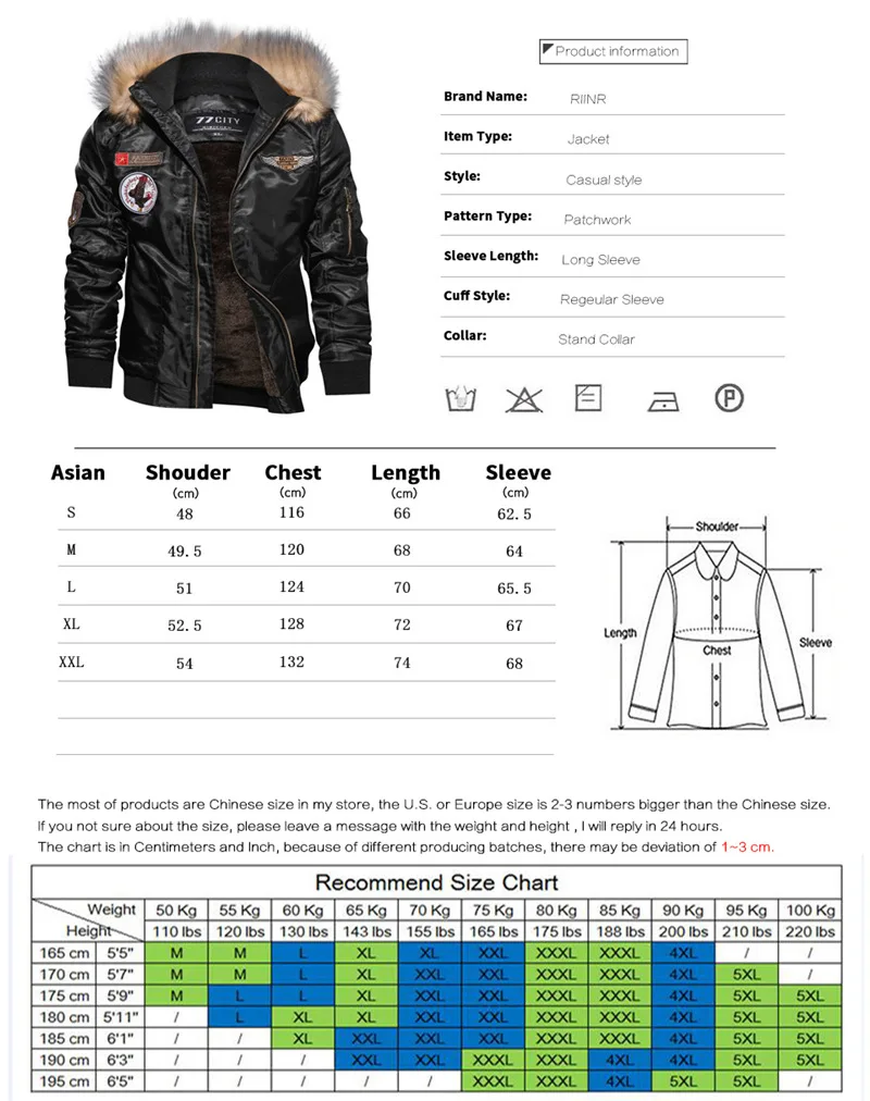 Riinr модная мужская куртка-бомбер в стиле хип-хоп с заплатками, приталенная куртка-бомбер для пилота, мужские куртки размера плюс 2XL