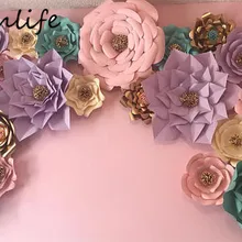 Chicinlife 1 шт. 30 см/40 см DIY Искусственные бумажные цветы фон свадебный душ декор для вечеринки в честь Дня Рождения украшения на свадьбу