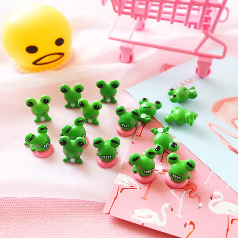 

10 pcs/set new Frog Lover Animal Miniature figure Fairy Garden Home Houses Decoration Mini Craft Micro Landscaping Model toy