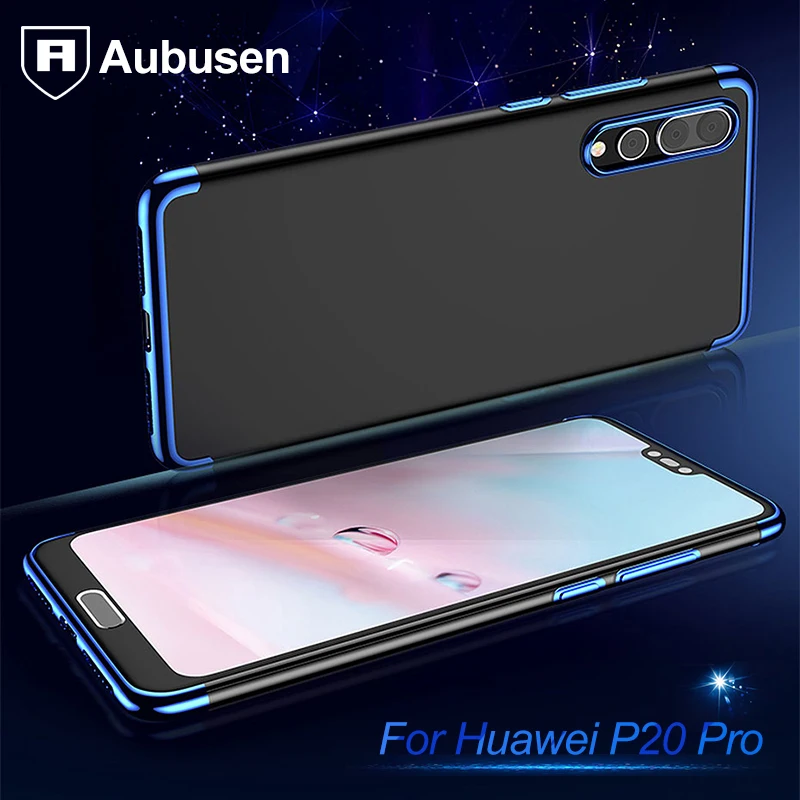 

Aubusen P20 Case on for P20 pro Lite Cover Luxury Soft Silicone Transparent Cover For Huawei P20 lite P 20 pro Phone Cover