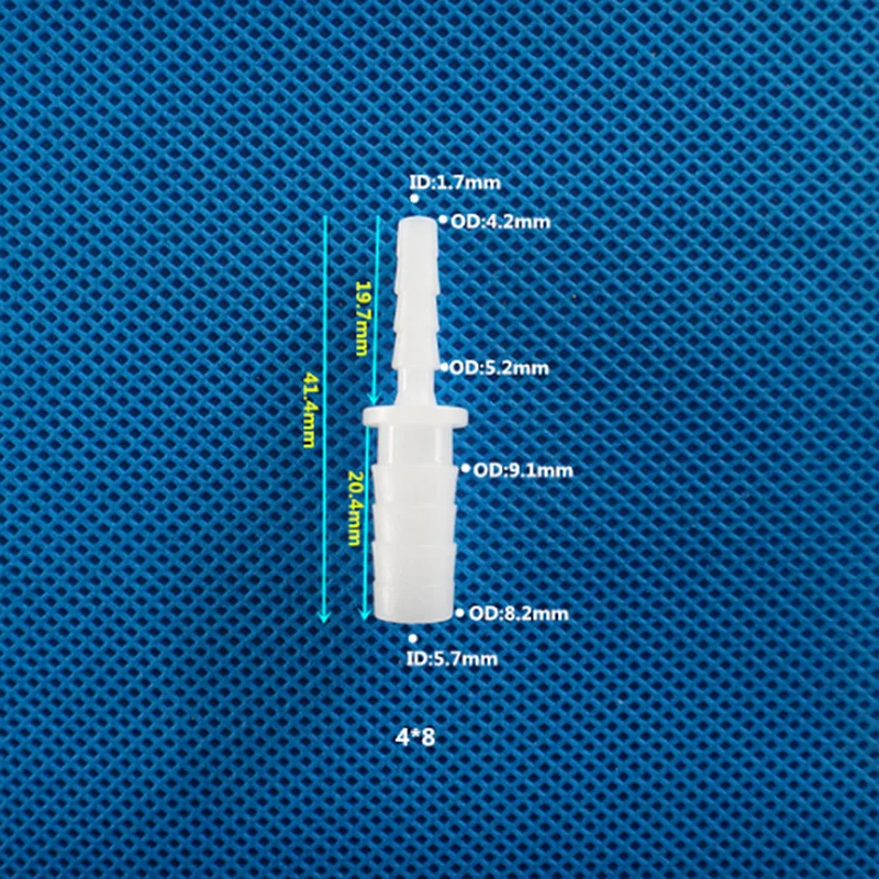 10 шт. внешний диаметр 4-11,1 мм уменьшенная пагода прямой разъем белый пластиковый шланг адаптер воздушный насос фитинги для аквариума