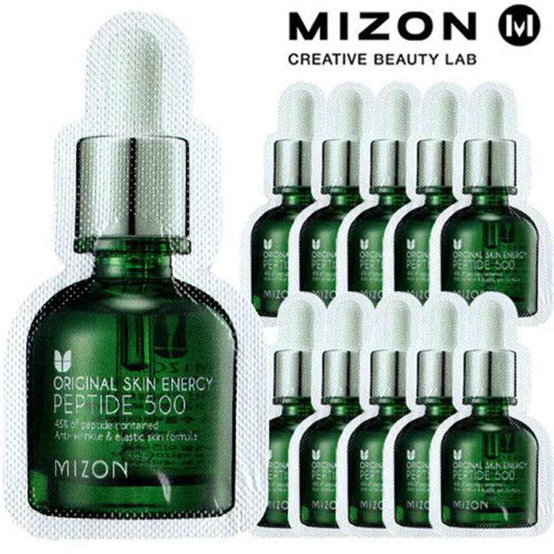 Korea Cosmetic MIZON Skin Energy Peptide 500 Ampoule samples 20pcs/lot
