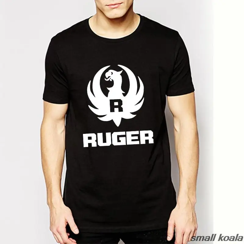 Free Shipping Summer New Ruger Logo Shirts Pro Gun Trendy Men Stretch