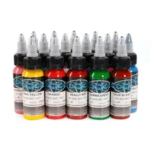 Чернила татуировки Fusion maquiagem 16 Цвета комплект 30 мл/bottle пигмент татуировки Макияж комплект для Средства ухода за кожей татуировки Книги по искусству быстро постоянного Макияж