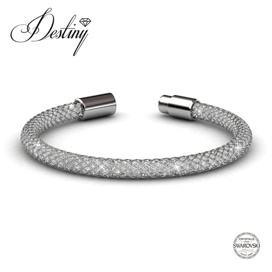 Destiny Jewellery 2017 Hot sale crystals bracelets Embellished with crystals from Swarovski bracelet Mesh bracelet DB0044
