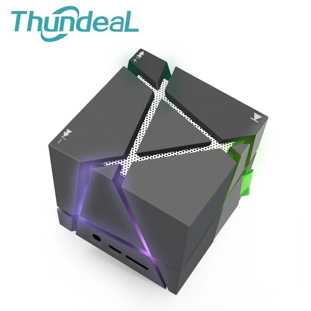 Magic Cube Qone1 Mini Bluetooth Беспроводной Динамик Портативный сабвуфер плеера со