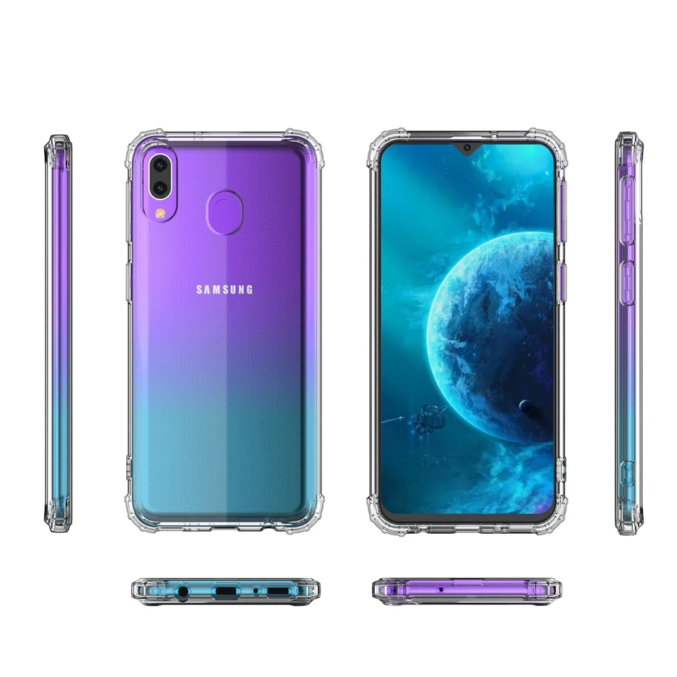Для Samsung Galaxy M10 M20 M30 A10 A20 A30 A40 A50 A70 A8 A9 2019 прочный Чехол из мягкого ТПУ гелевого