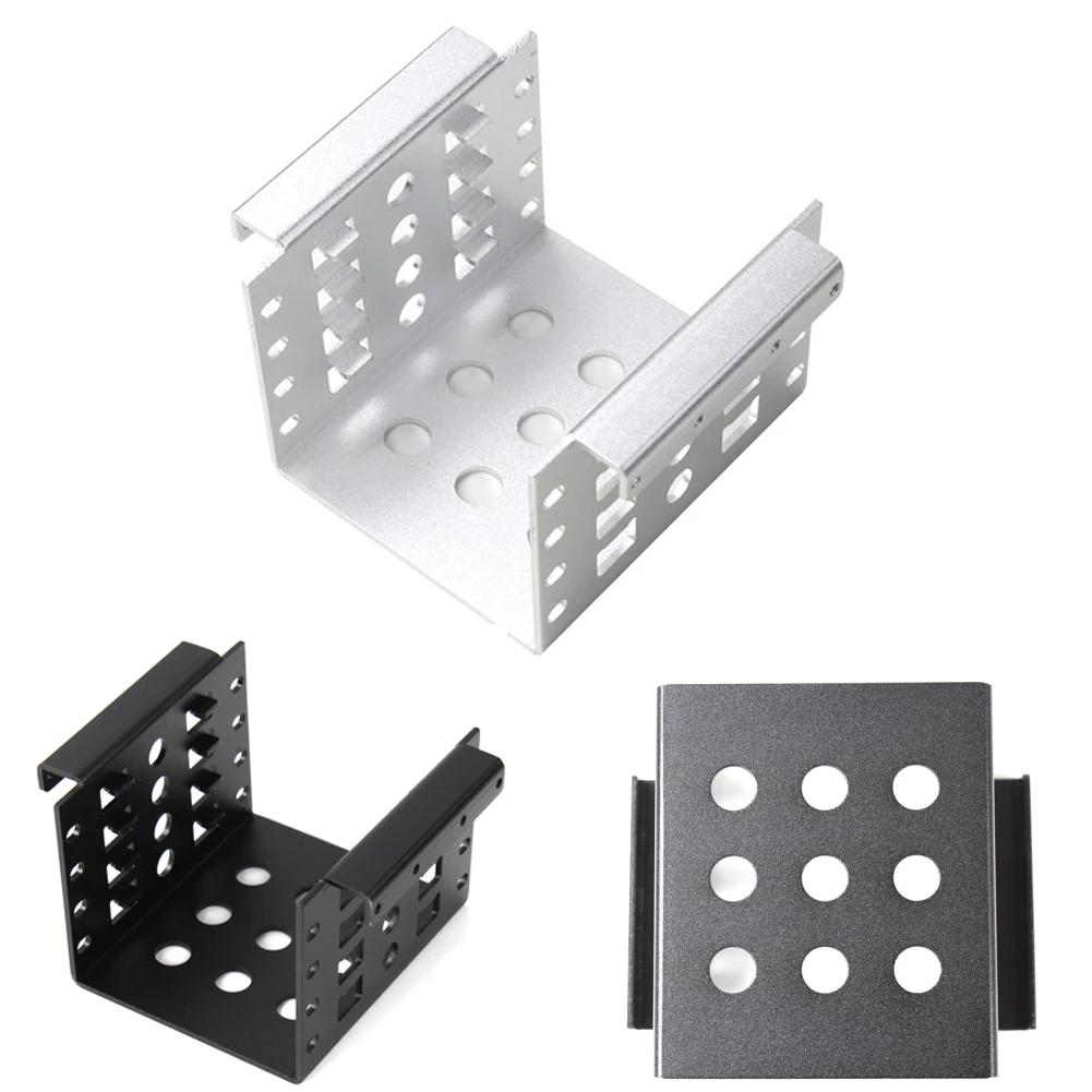 الألومنيوم 4 خليج 2.5 في SATA HDD SSD إلى 3.5 في قوس محول ، 2.5 في إلى مرن قرص صلب تصاعد تحويل عدة ~ 3
