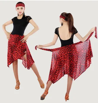 

Latin Dance Skirt For Women Training Professional Sumba Dancing Scarf Skirt Adult Stage Rumba Qia Qia Latin Dress 11 Colors New