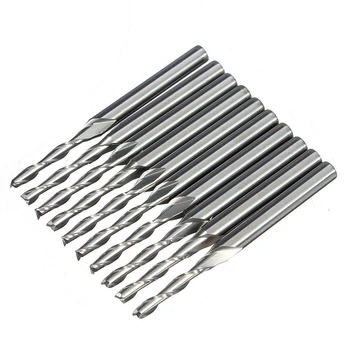 

Set carbide end mill cutter carbide burrs tool 10 pcs 1/8 inch2mm