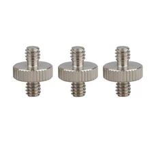 3PCS 1/4 to 1/4 Camera Tripod Screw Flash Bracket Stand Adapter Double Male 1/4” Slider Bolt Photo Studio Accessories C1229