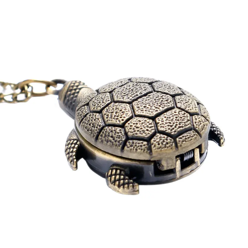 Funny Turtle Design Quartz Fob Pocket Watch With Chain Necklace Free Drop Shipping Gift To Women 5