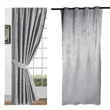 high quality custom made solid color tree design grey window screening drape hook tube style tulle sheer curtain Style 52*84″