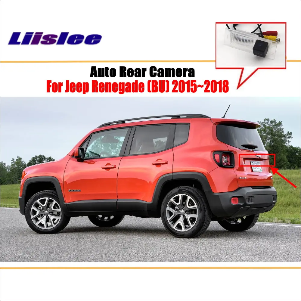 Камера заднего вида для Jeep Renegade(BU)~ /камера заднего вида для парковки/лампа для номерного знака OEM/ночное видение