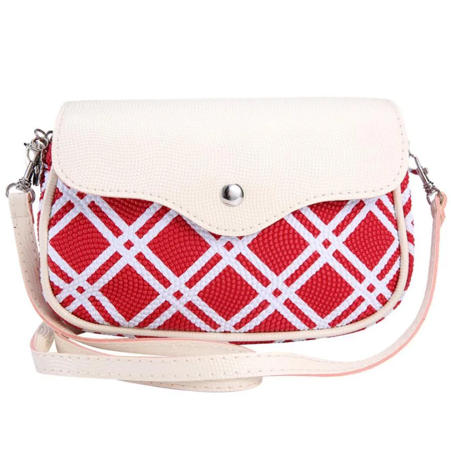 Fashion Ladies Plaid Series Crossbody Bag Simple Leisure Messenger Bag