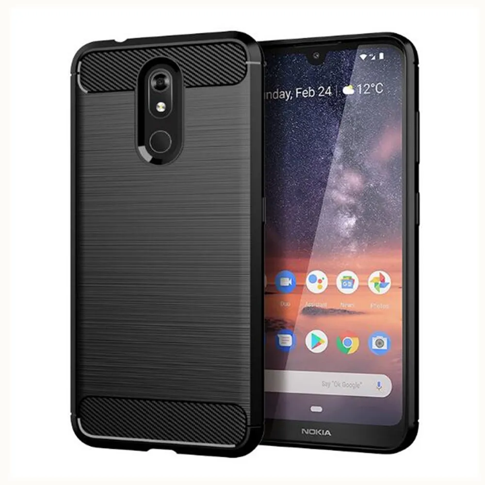 Чехол из углеродного волокна для Nokia 3 2 резиновые силиконовые чехлы телефонов TA