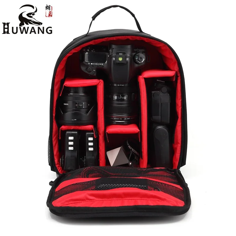 HuWang HW8015 DSLR камера сумка, водонепроницаемый рюкзак компактный рюкзак для фототехники для мужчин и женщин рюкзак для цифровой камеры