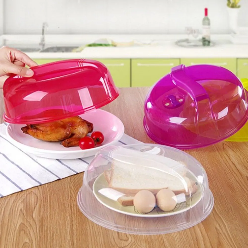 

Anti-Sputtering Cover Kitchen Fridge Plate Cover Home Supplies Food Safety Transparent Creative Practical Anti Fly Plate Covers