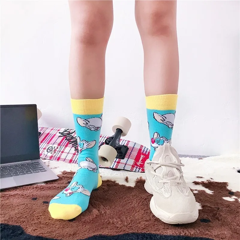 Neue-Baumwolle-m-nner-frauen-Crew-Socken-Lustige-Harajuku-Nette-Neuheit-Cartoon-sloth-Super-Mario-Weihnachten(16)