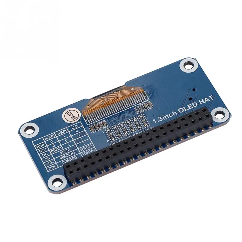 

1.3 inch OLED Display HAT Expansion Board For Raspberry Pi 2B/3B for Zero W