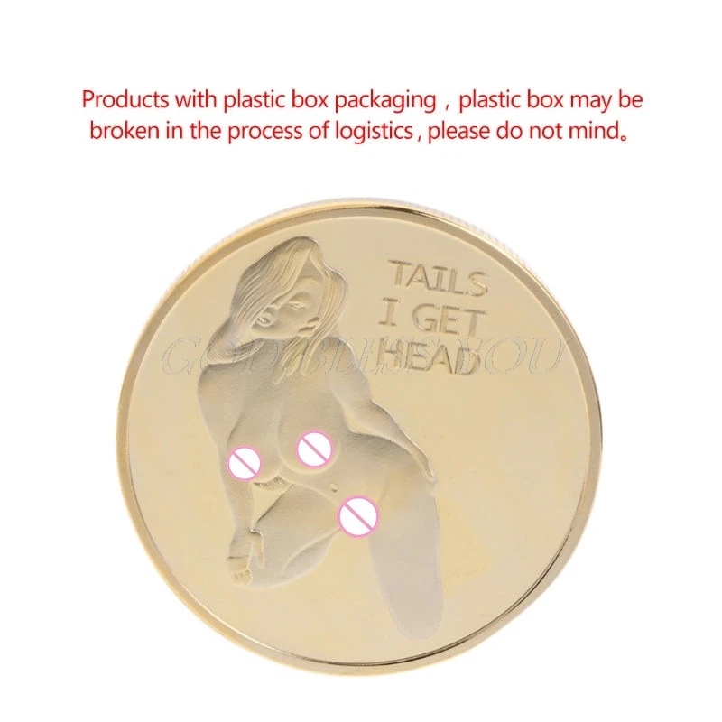 Commemorative Coin Sexy Woman Luck Collection Arts Gifts Bitcoin Alloy Souvenir