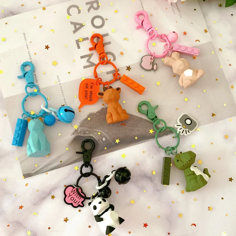 

2019 Hot Bomgom Cartoon Popobe Gloomy Bear Momo Vinyl plasitc Keychain Key Chain Bag Ornaments Pendant Kids Toys Doll Keyring