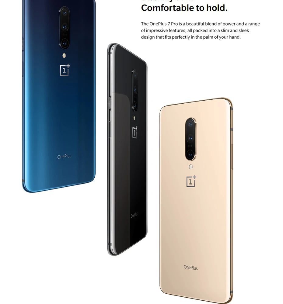 one plus cell phone Global ROM Oneplus 7 Pro 6GB 128GB Smartphone Snapdragon 855 6.67" AMOLED Screen 48MP Triple Camera 30W Charger NFC 4000mAh oneplus best smartphone