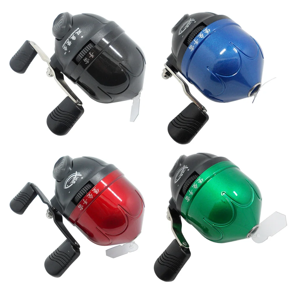 

4 Color Mini Archery Shooting Slingshot Fishing Spinning Spincast Reel Gear Ratio 3.0:1