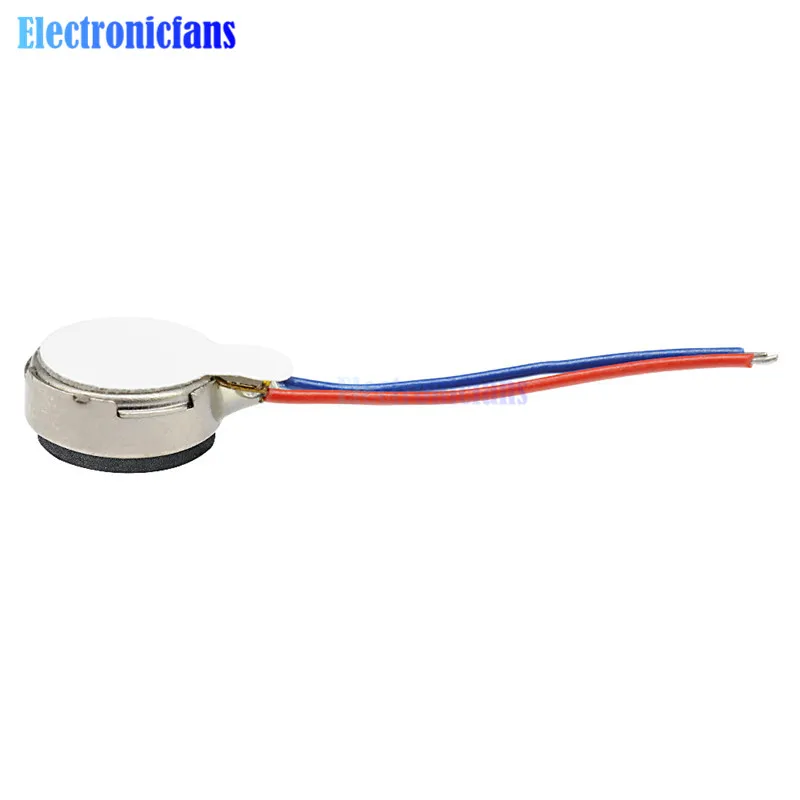2PCS Coin Flat Vibrating Micro Motor DC 3V 8mm For Pager and Cell Phone Mobile