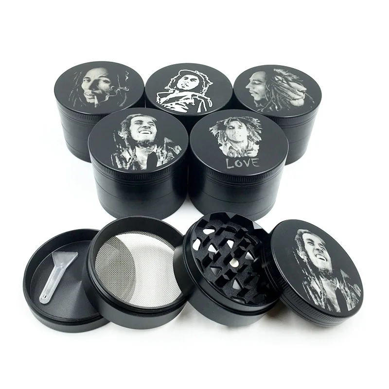 Portrait Herb Weed Grinder Mill Pipe Tobacc Smoking Utensils Smoke