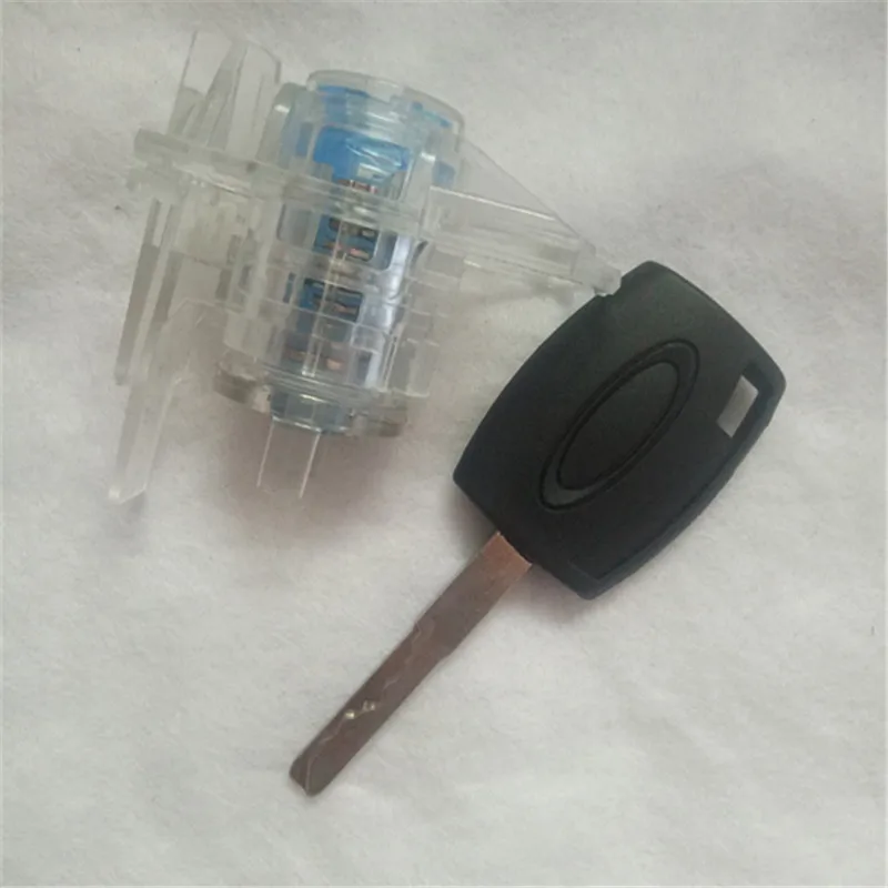 

Transparent Version Auto Left front door lock cylinder for ford focus Practice Lock Cylinder Training lock HU101