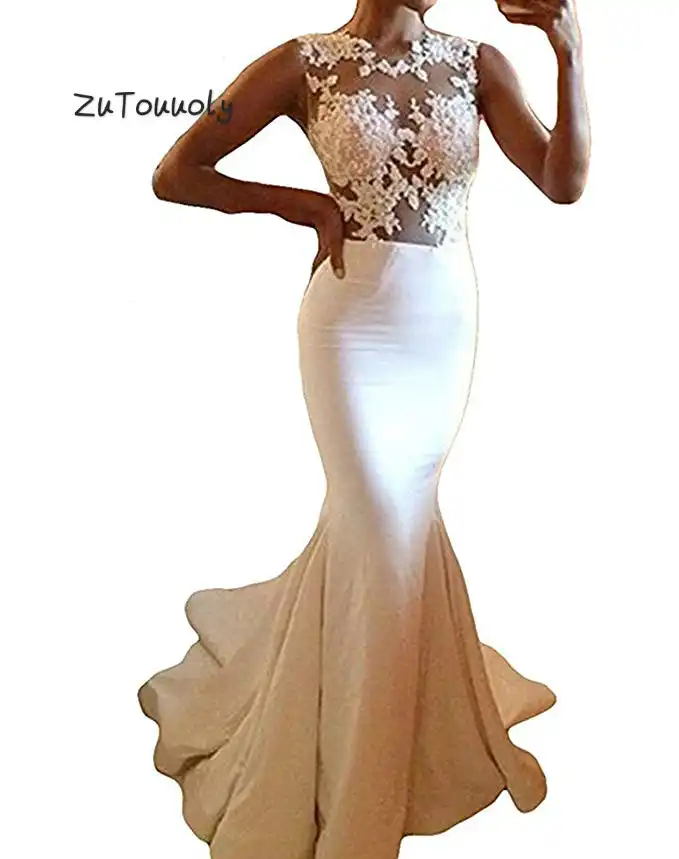 slim tight wedding dresses