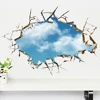 Blue Sky Clouds broken Wall Sticker for Living Room Bedroom Ceiling Decoration Removable Vinyl Material Wallpaper Posters ► Photo 3/6