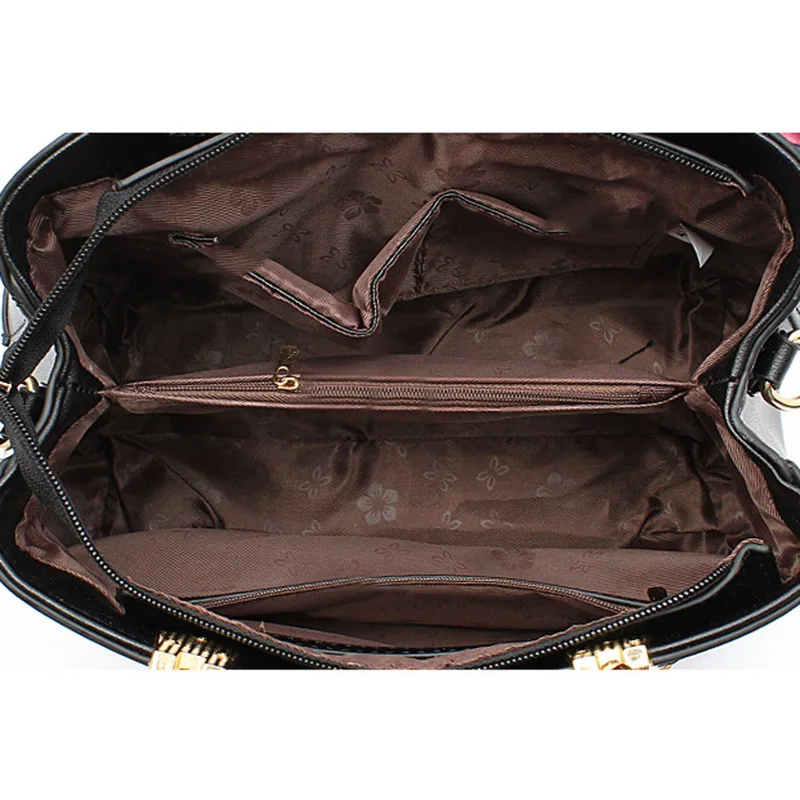 Women Rose Flower Handbag Fashion Female Leather Shoulder Bag For Women 2018 Travel Crossbody Bags Ladies Tote Ribbon SS7072 (5)