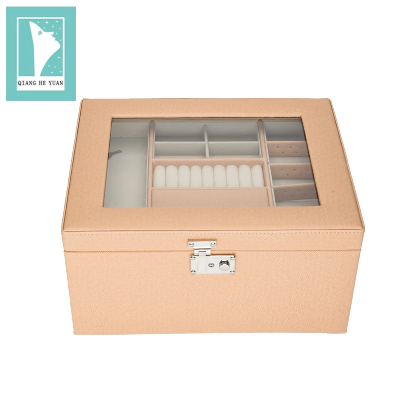 

sieraden doosLuxury leather Jewelry box necklace earrings bracelet all jewelry sets storage and display Jewelry box boite bijo