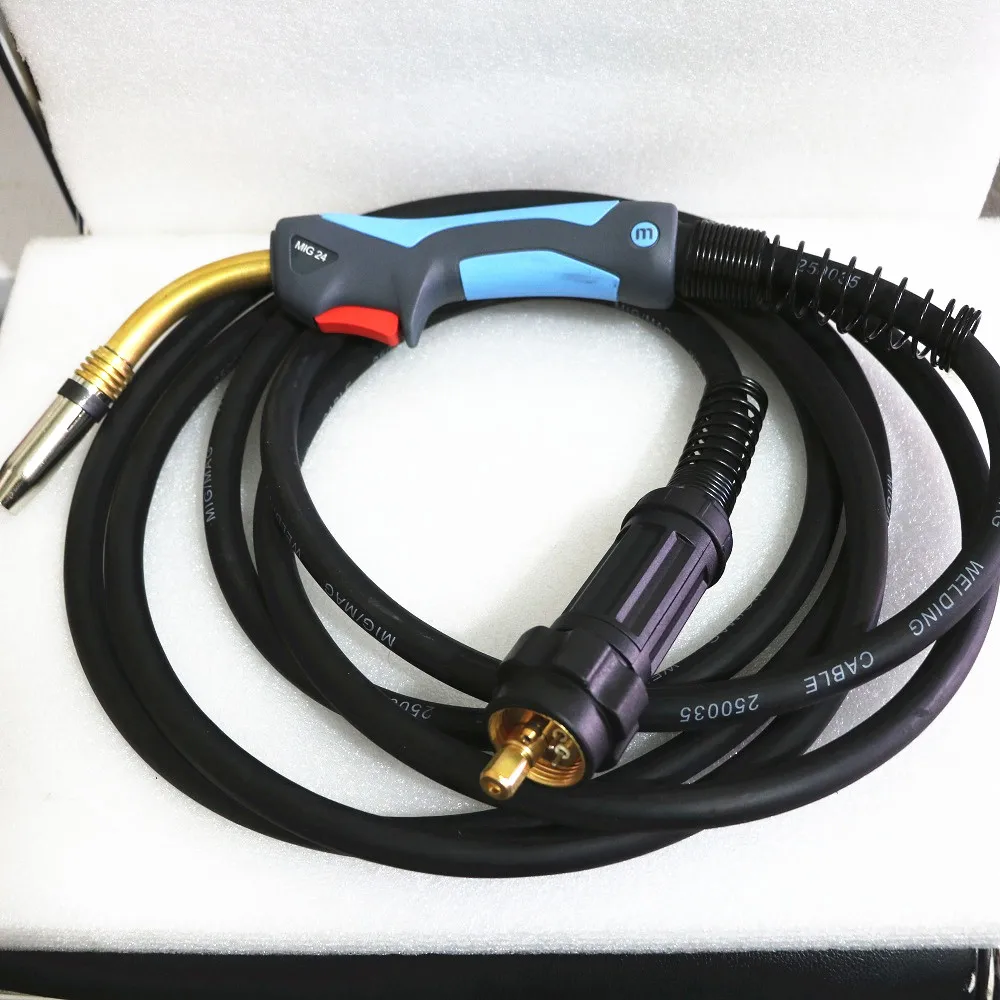 

CO2 Mig Mag welding torch aircooled MB 24KD 5M Adapter EURO Inverter welder 200A-400