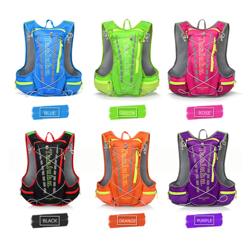 TANLUHU 679 15L Cycling Marathon Running Jogging Backpack Hydration Vest Men Women Ultralight Water Bag For 2L Water Bladder