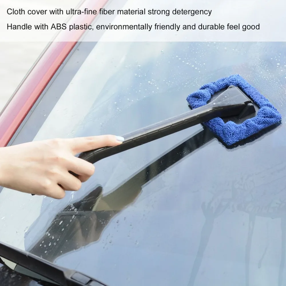 Portable Easy Installation Plastic Multiple Use Ergonomic Handle Microfiber Bonnet Windshield Easy Cleaner For Car Home