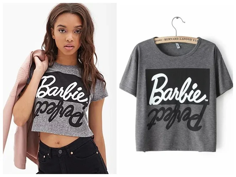 

Youth Girls Short O-neck Casual Woman Clothing Ropa Monochrome Mujer Summer Top For Women 2018 New Fashion Harajuku Sexy T-shirt