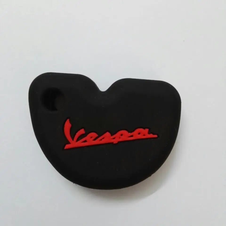 Силикагель резиновый чехол для Vespa LX GTS GTV GT 125 250 300 брелок силиконовый чехол держатель для скутера - Название цвета: black red