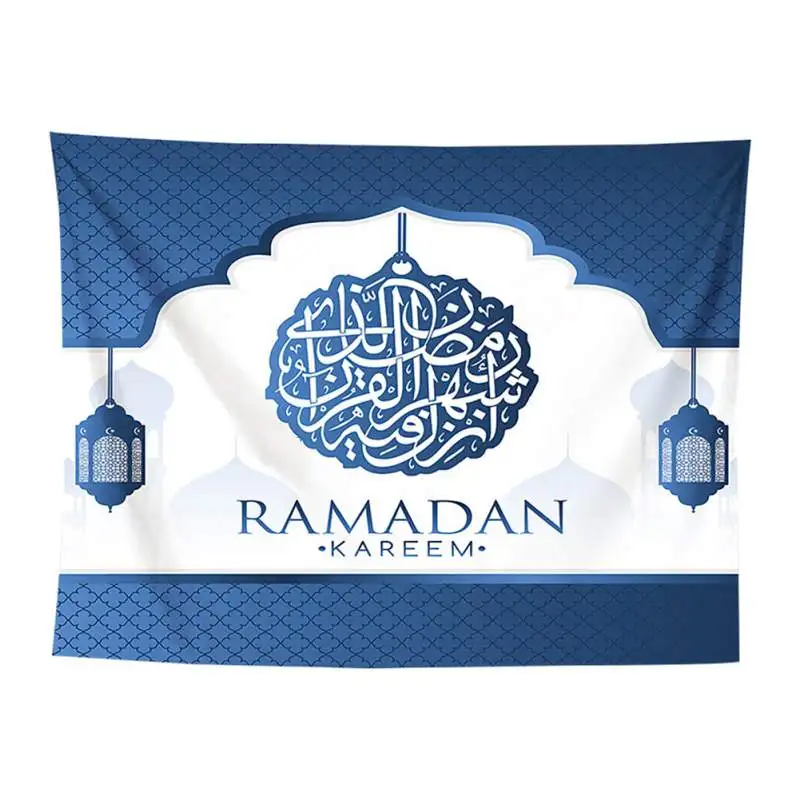 Арабский исламский Eid al-Fitr стиль гобелен настенный подвесной коридор декоративный брезент Печатный фон ткань настенный Декор