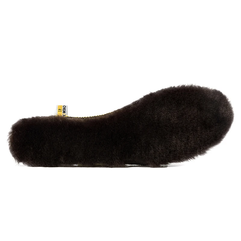ONEMIX Winter Fur Insole Deodorant Insoles For Snow Boots Shoes Warm Insole Health Insert Shoes Pads Massage Pads For