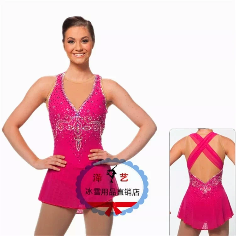 Crystal Custom Figure Skating Dresses Girls New Brand Ice Skating Dresses For Competition DR4576