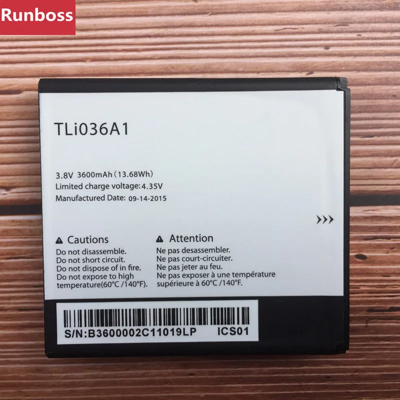 Kaufen Neue Original Hohe Qualität 3600 mAh TLi036A1 Batterie Für Alcatel One Touch Link 4G +, 4G + LTE, Y900NB, Y900 Handy Batterien