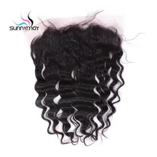 Sunnymay Natural Color Loose Wave Brazilian Virgin Hair 13x6 Lace font b Frontal b font font