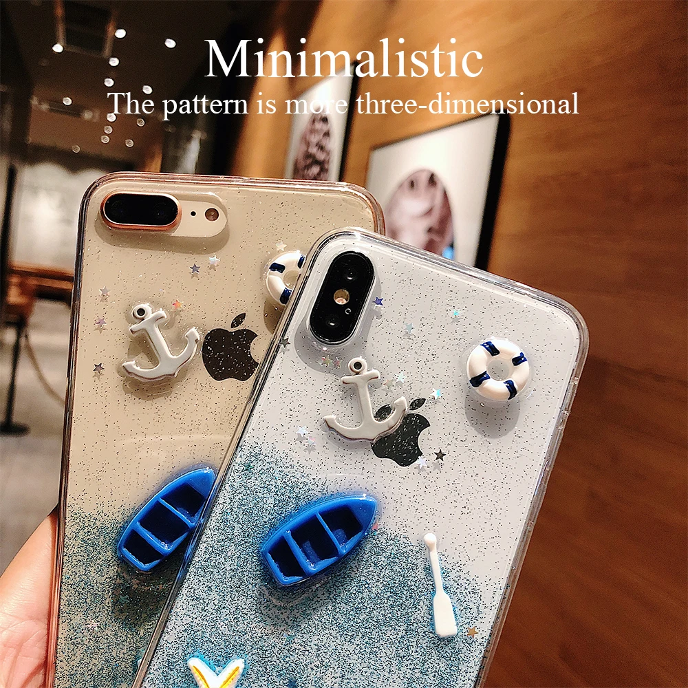 PORTEFEUILLE for iphone x xs case cute animal clear for iphone 6 7 8 plus 7plus case silicone transparent anime soft shell cover (3)
