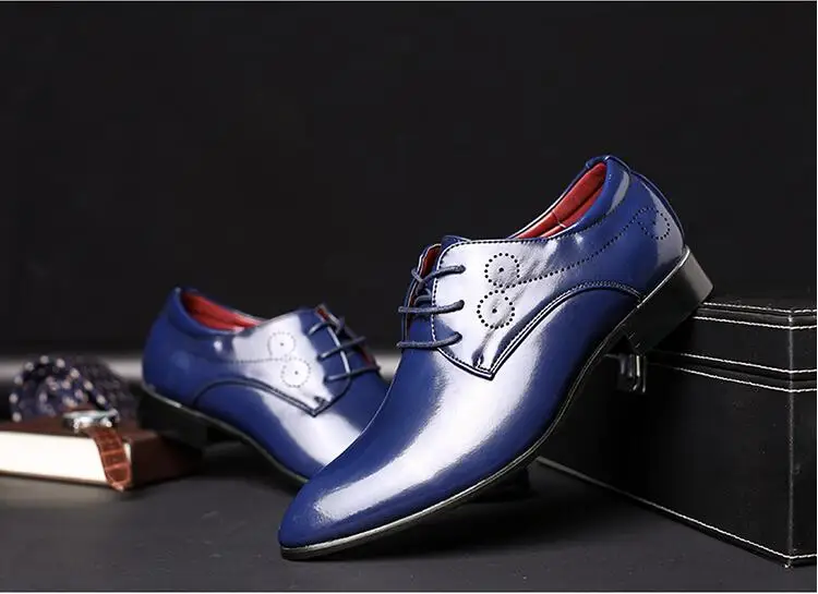 Movechain/Мужская обувь с перфорацией типа «броги» в стиле Галактики для свадебной вечеринки; Мужские модельные туфли-оксфорды на шнуровке в деловом стиле; мужская повседневная обувь для вождения на плоской подошве